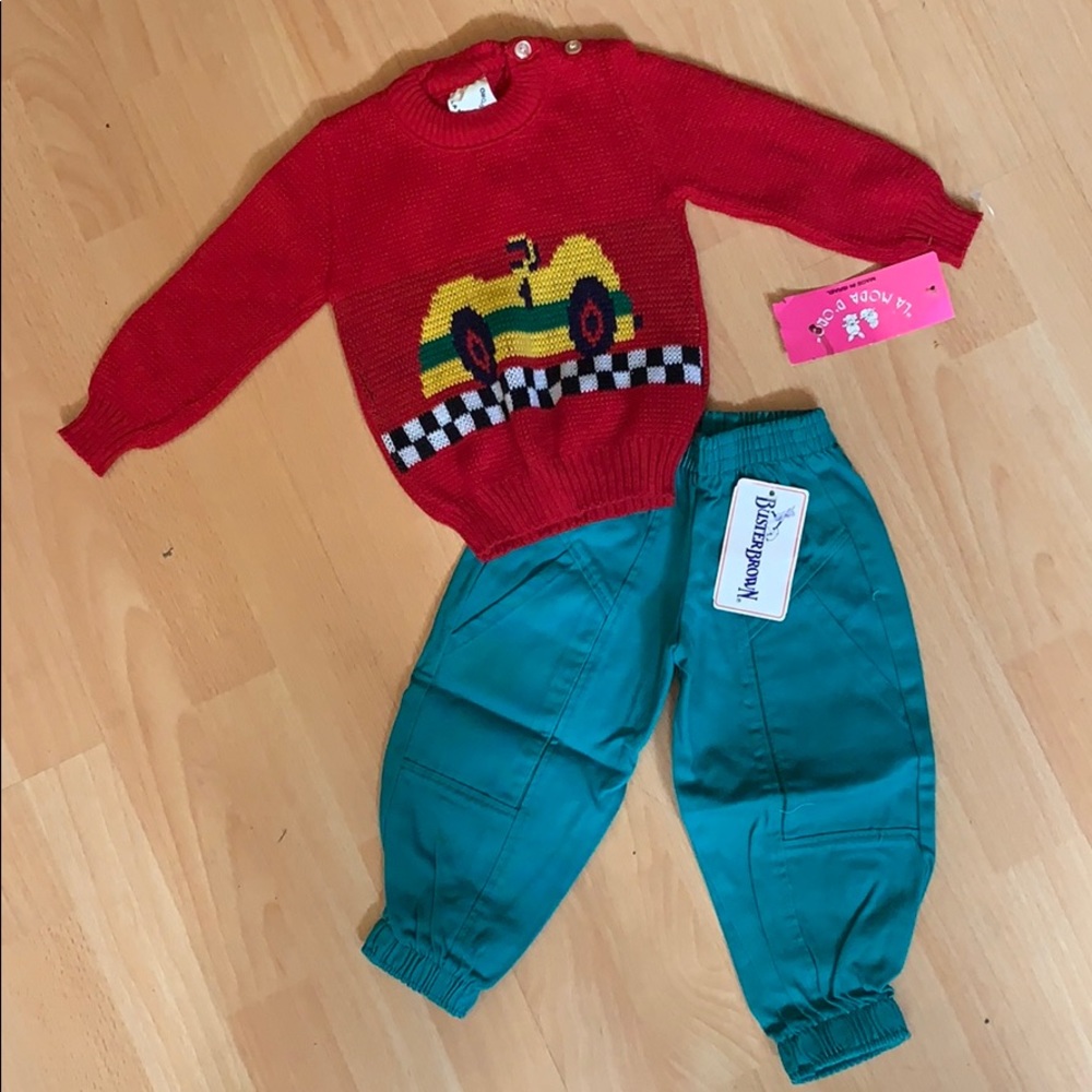Fabulous Bundle/ 24mth/2t Israeli sweater and pants. NWT